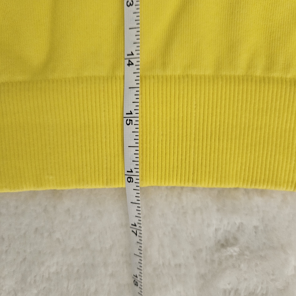 NEW Fabletics Yellow Seamless Cropped Top Size XS Activewear Colorblock Athletic - Picture 8 of 8
